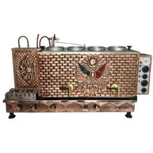 4-demlikli-antik-bakir-osmanli-armasi-elektrik-gazli-full-otomatik-cay-kazani