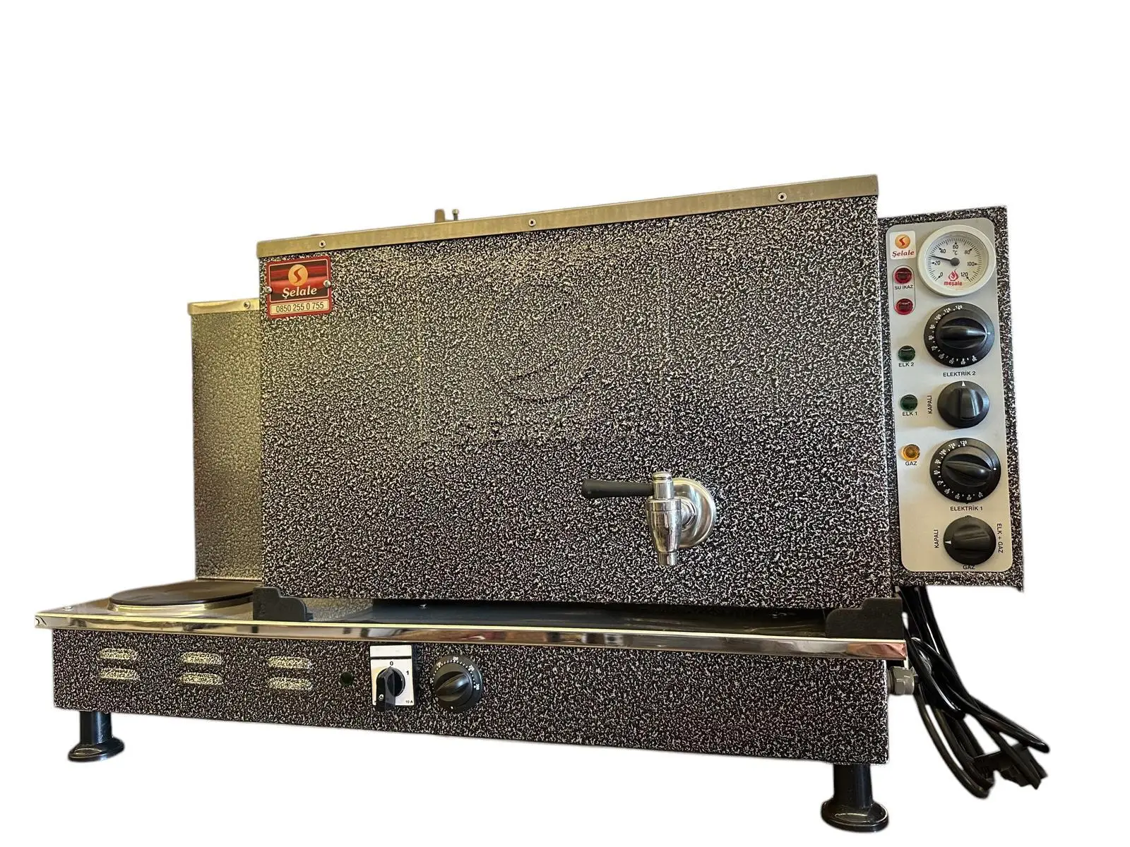 Şelale 3 Demlikli Chromat Şelale Logolu Elektrikli Full Otomatik Çay Kazanı - Görsel 2